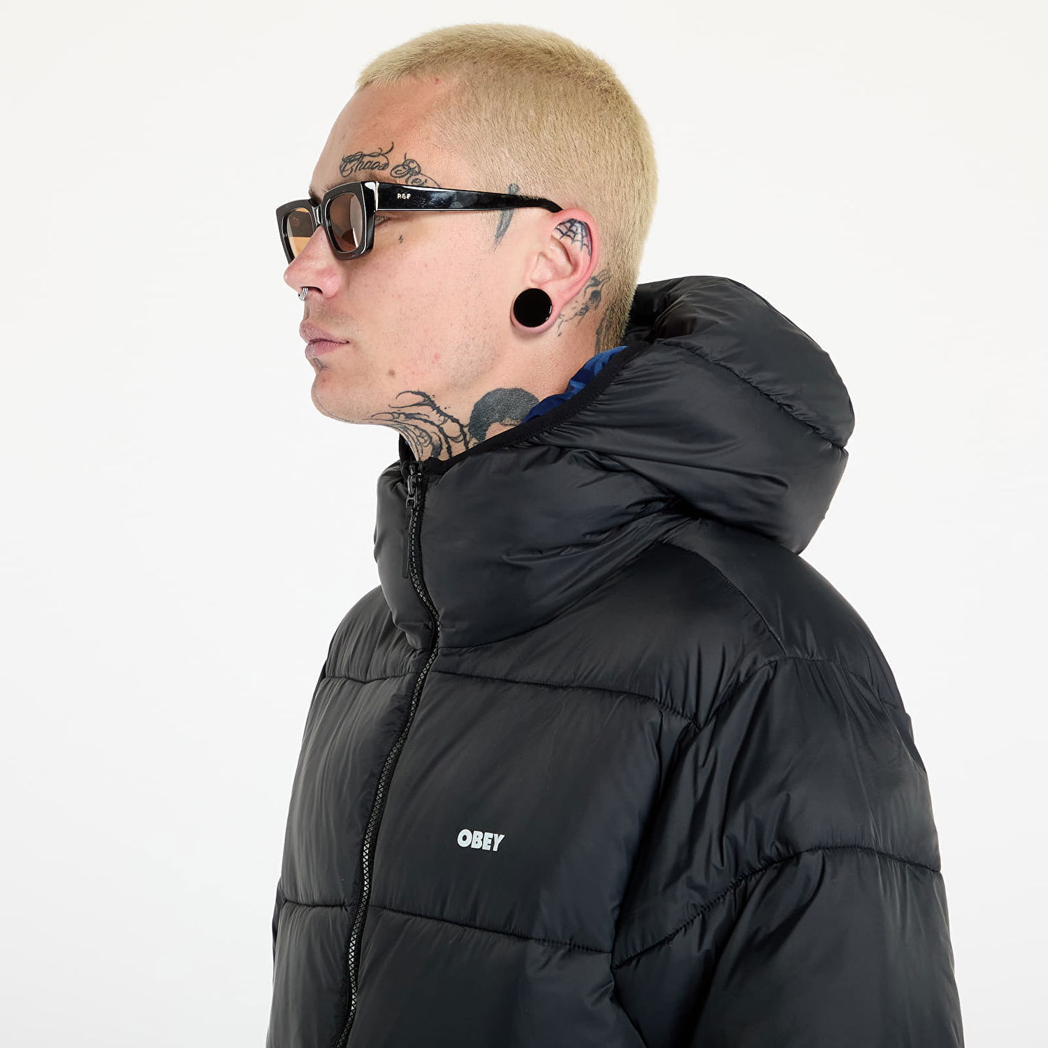 Prešívaná bunda OBEY Stratus Puffer Black Čierna | 121800576-BLK, 1