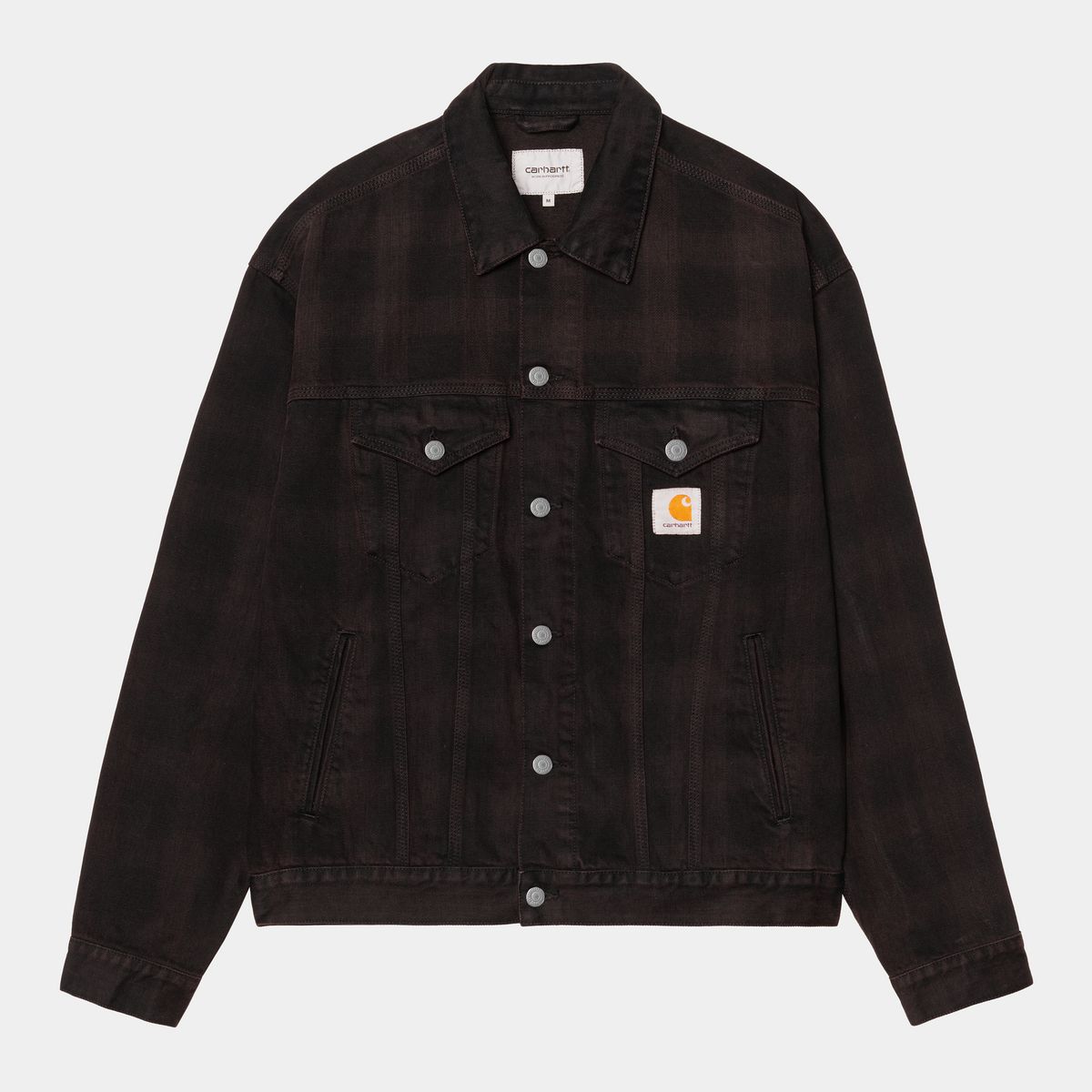 Bunda Carhartt WIP Everson Trucker Jacket Everson Print garment dyed Hnedá | I036266_9, 0