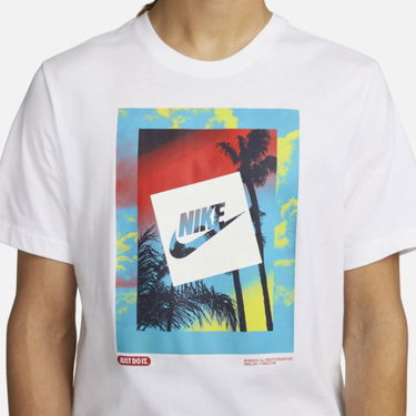Tričko Nike Sportswear T-Shirt with Palm Graphic Biela | DR8071-100, 3