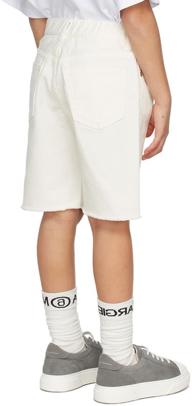 Šortky Maison Margiela MM6 Maison Margiela Kids Logo Denim Shorts Šedá | M60099-MM046, 3