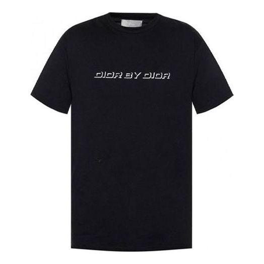 Tričko Dior Embroidered Logo T-Shirt Čierna | 863J611K0910-980
