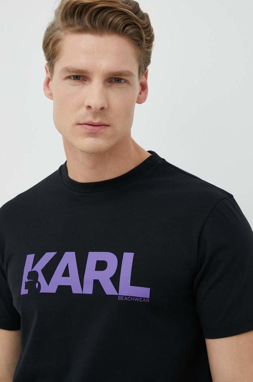 Tričko KARL LAGERFELD T-shirt Čierna | 230M2211, 0