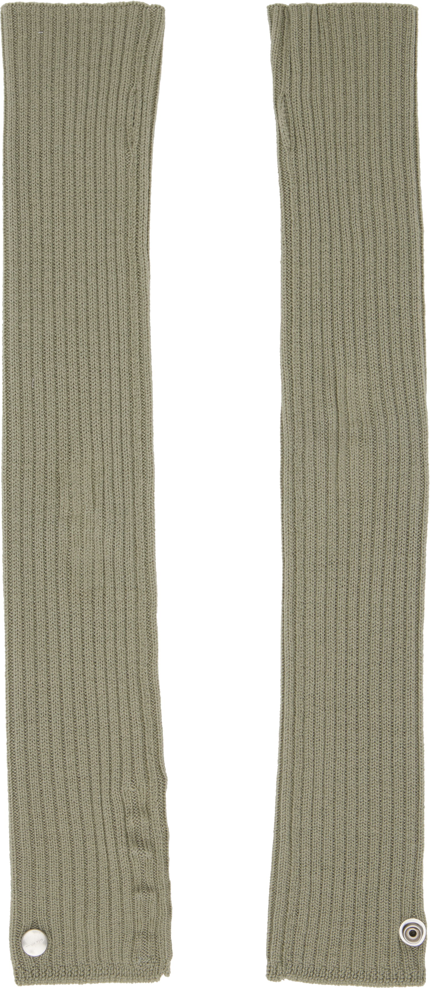 Rukavice Rick Owens Rick Owens Hollywood Rasato Knit Arm Warmers Zelené | RU01E5488 M, 1