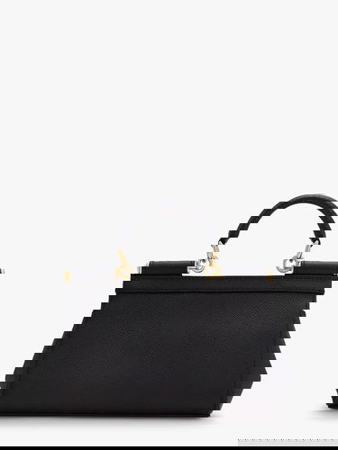 Kabelka Dolce & Gabbana Dolce & Gabbana Sicily Small Dauphine Leather Top Handle Bag Čierna | BB7116B100180999, 1