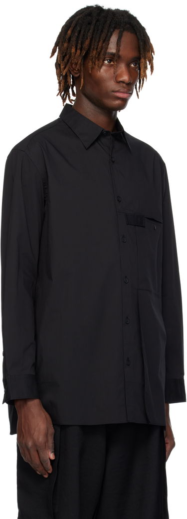 Košeľa Y-3 Y-3 Pleated Pocket Shirt Čierna | JI7082, 1