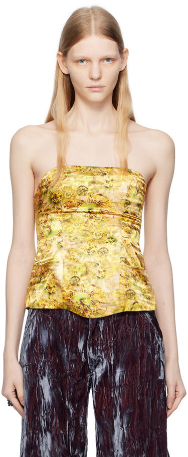 Tielko Collina Strada Collina Strada Rattle Corset Top Žltá | XX3278, 0