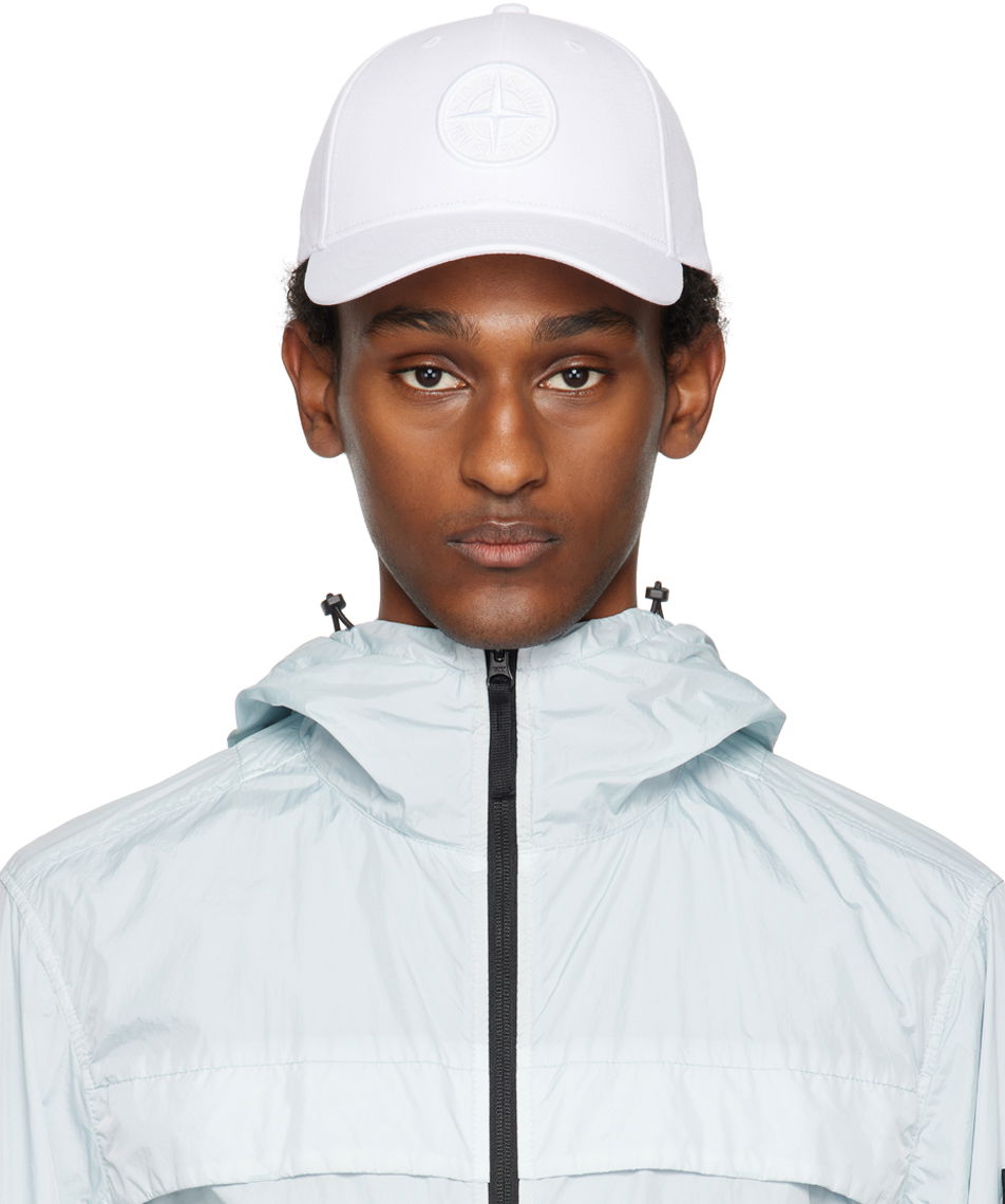 Šiltovka Stone Island Embroidered Cap Biela | 801599661, 0