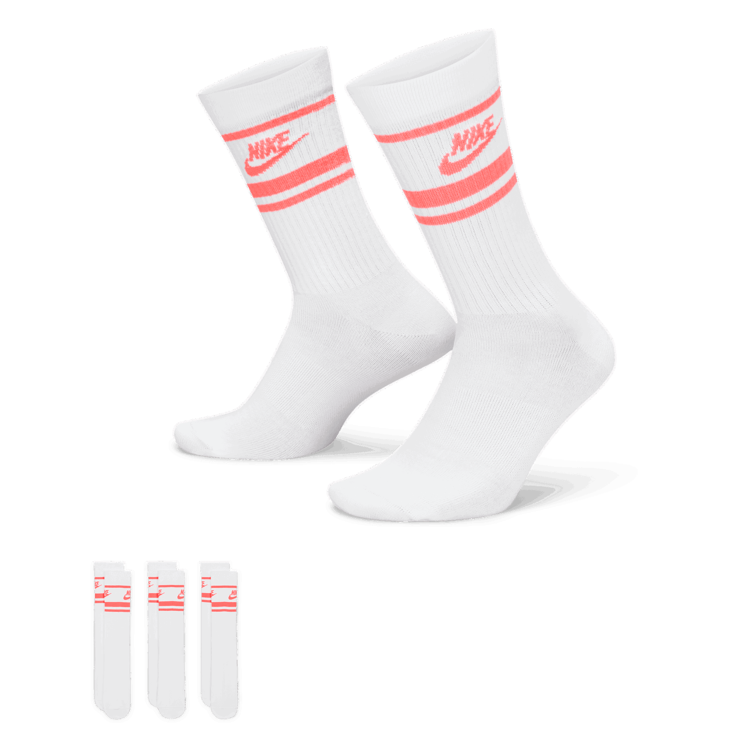 Ponožky Nike Dri-FIT Everyday Essential Mid Socks (3 Pairs) Biela | DX5089-100, 0