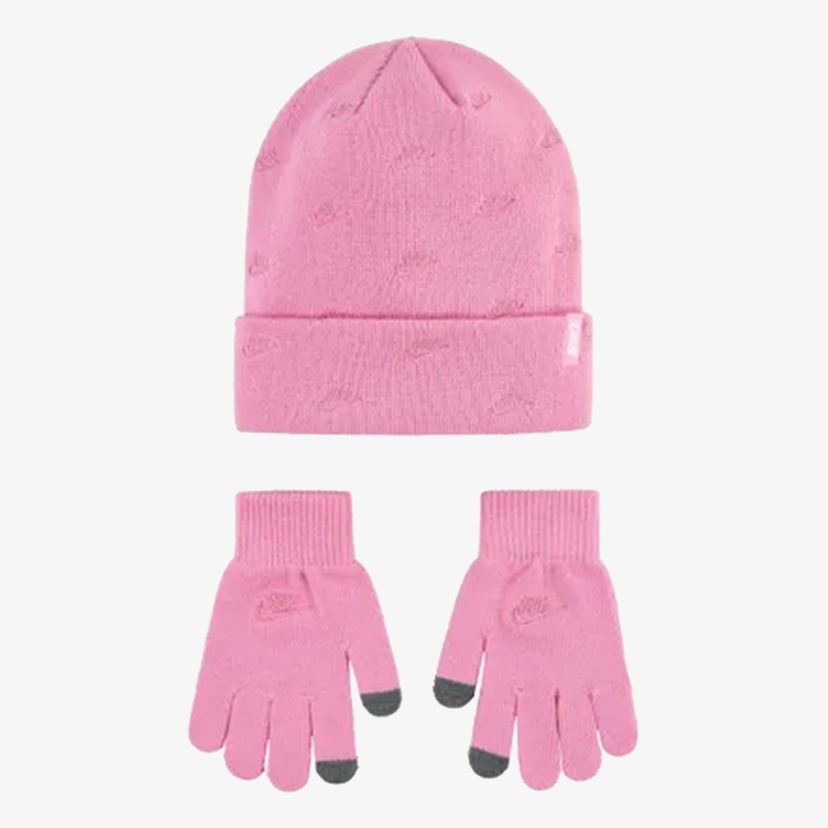 Kulicha Jordan Jordan Futura Toss Apex Beanie and Gloves Set Ružová | 9A3092-ACG