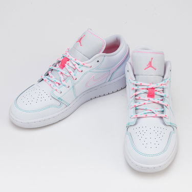 Tenisky a topánky Jordan Air Jordan 1 Low "Aurora Green" GS Biela | 554723-101, 2