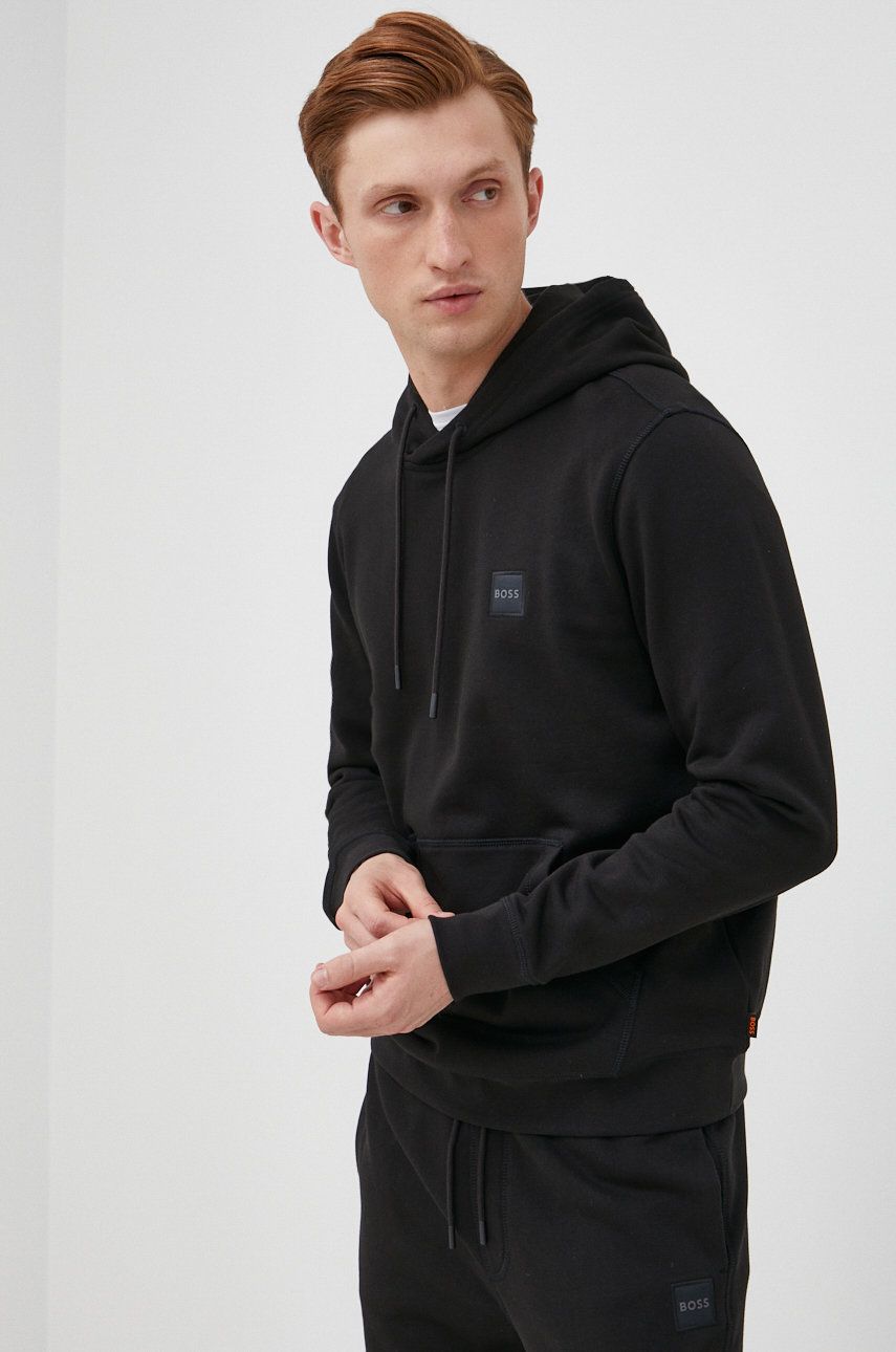 Mikina BOSS Casual Hoodie Čierna | 50468445, 0