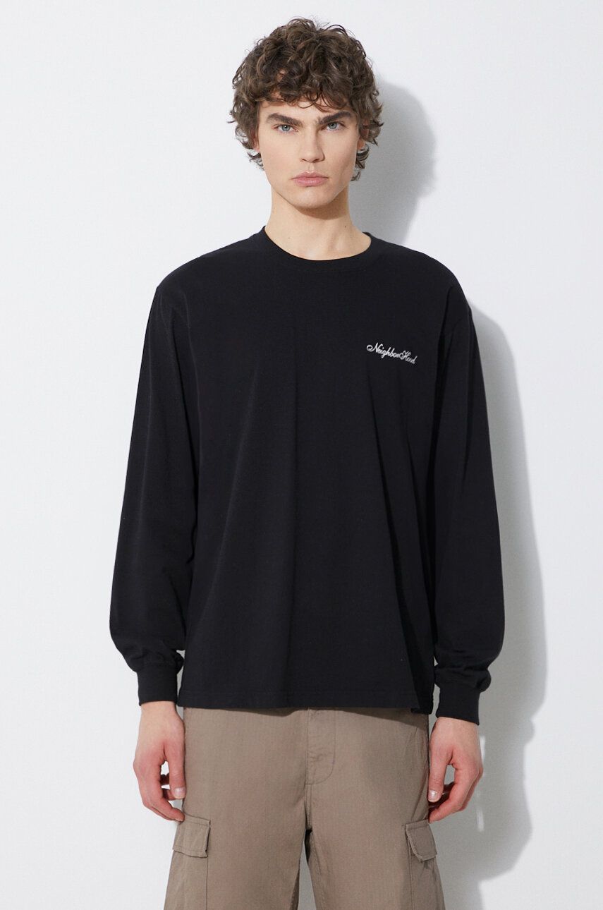 Tričko Neighborhood NEIGHBORHOOD Long Sleeve T-Shirt Čierna | 241PCNH.LT03, 0