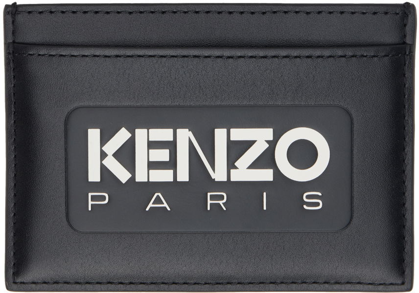 Peňaženka KENZO Paris Emboss Leather Card Holder Čierna | FE58PM820L44, 0
