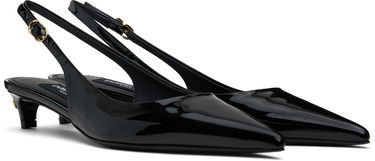 Tenisky a topánky Dolce & Gabbana Dolce&Gabbana Patent Slingback Kitten Heels Čierna | CG0701 A1471, 3