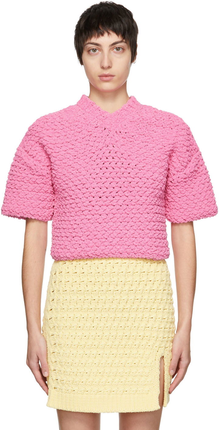 Sveter Bottega Veneta Heavy Weight Sweater Ružová | 690675 V1MS0, 0