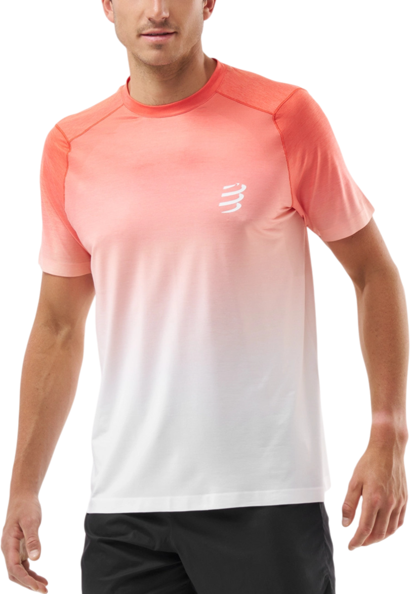 Tričko Compressport Compressport Performance Short Sleeve T-Shirt Oranžová | atsm4923090, 0