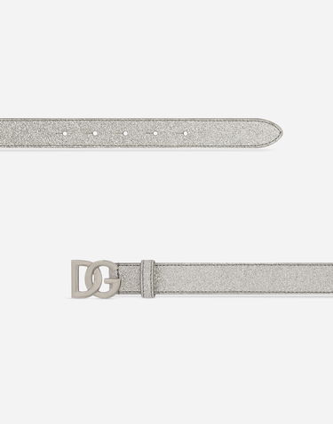 Opasok Dolce & Gabbana Dolce & Gabbana Glittery Fabric Belt Metalická | EE0068AF22080998, 1