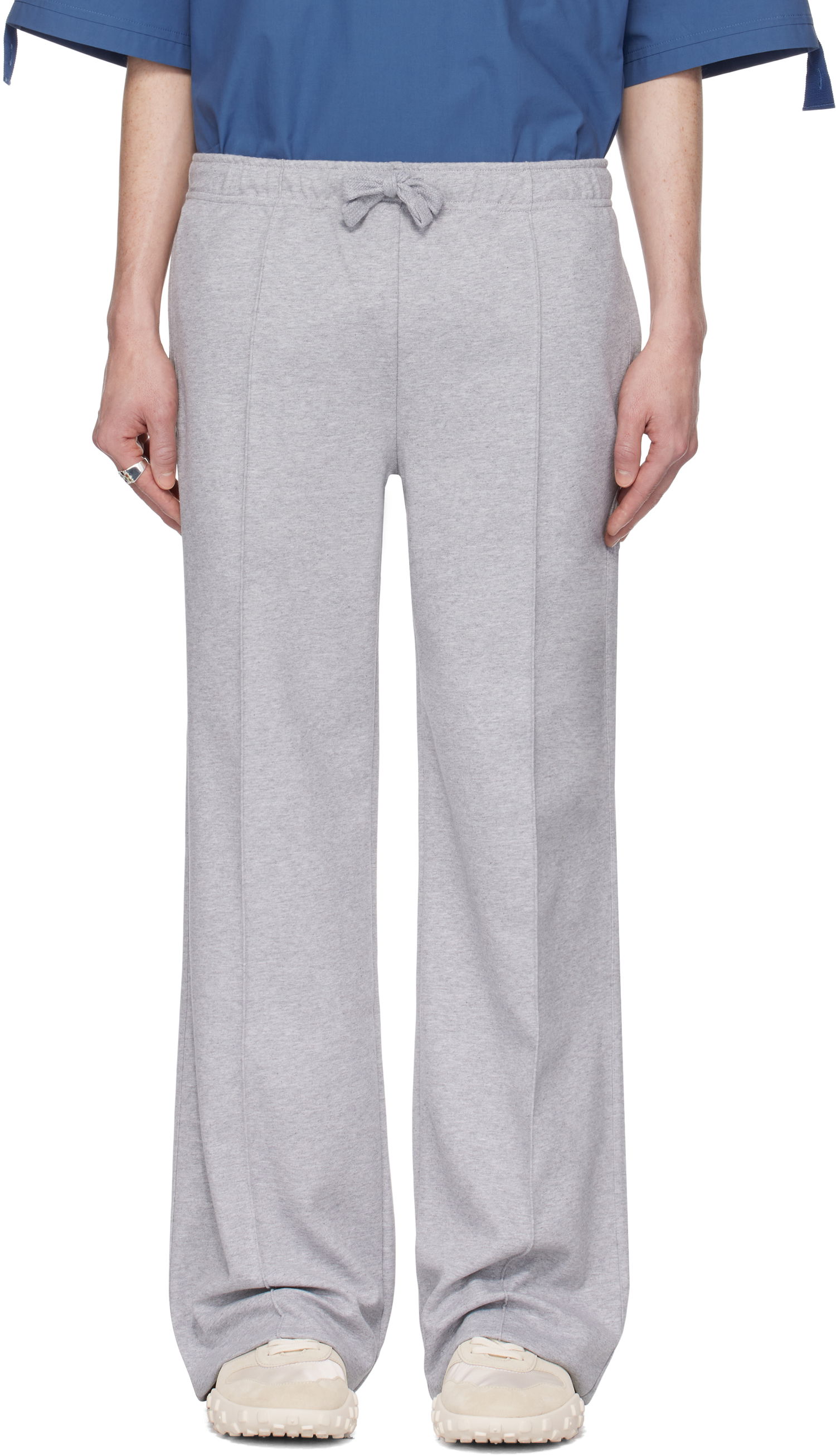 Tepláky JW Anderson JW Anderson Pintuck Sweatpants Šedá | JR0051-PG1742, 0