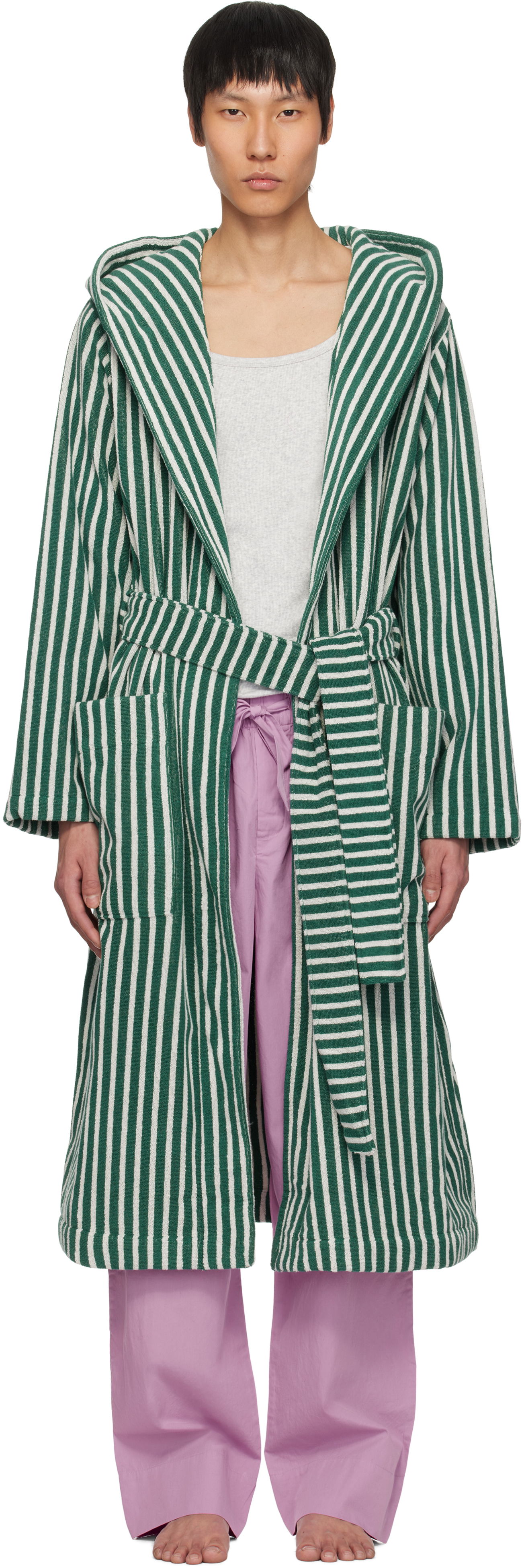Pyžamo TEKLA Tekla Terry Hooded Bathrobe Zelené | BT-TEGRST, 0