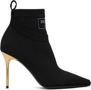 Crewneck Knit Ankle Boots