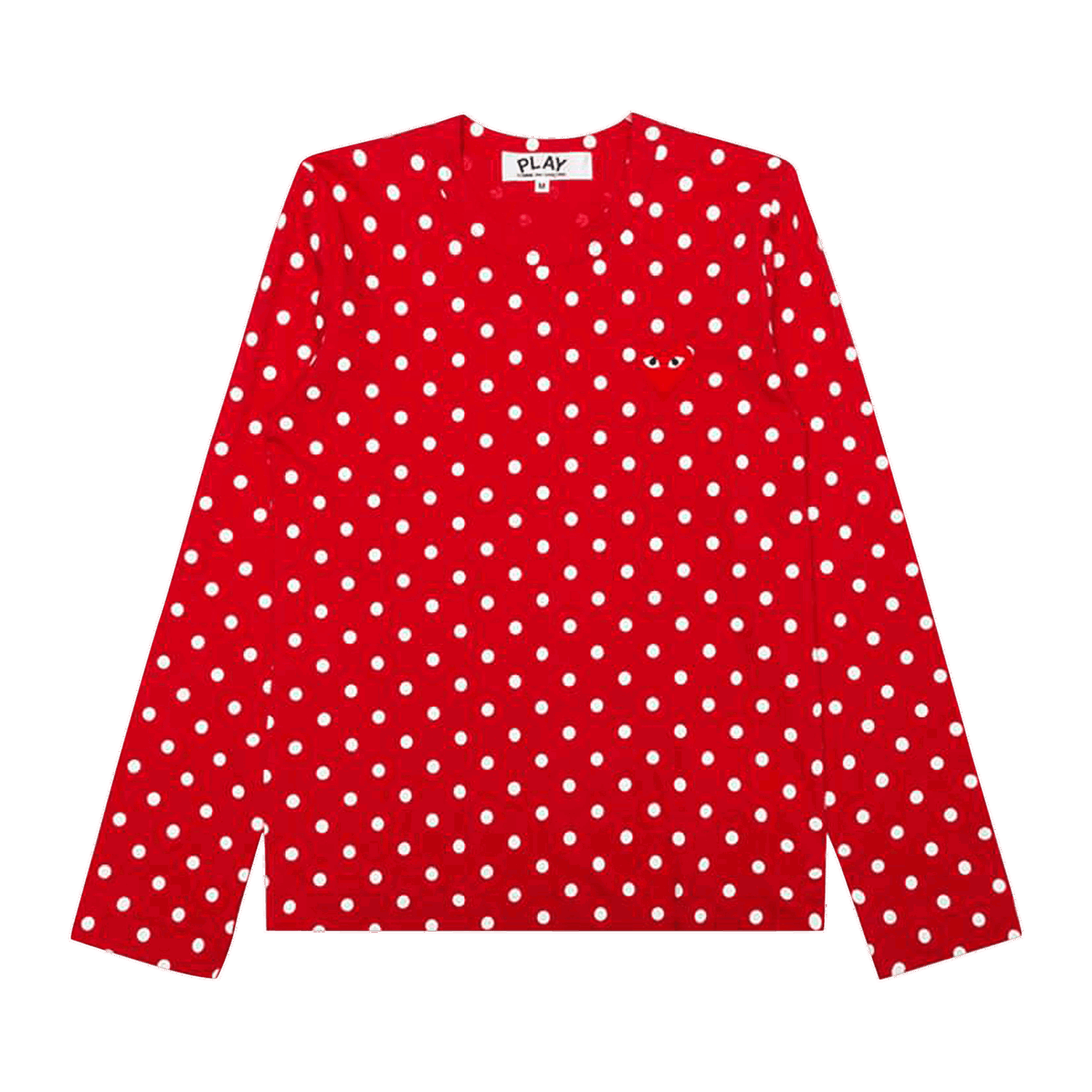 Tričko Comme des Garçons PLAY Polka Dot T-Shirt Červená | az t165 051 3, 0