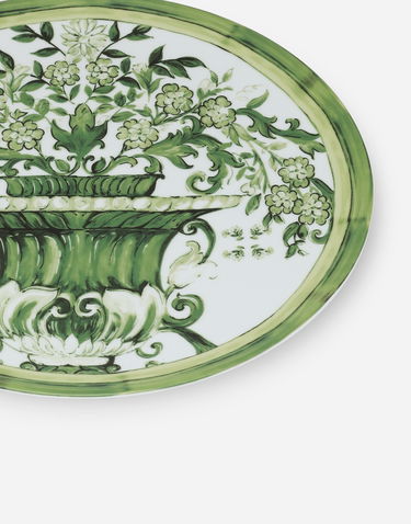 Home decor Dolce & Gabbana Dolce & Gabbana Green Botanical Charger Plate Zelené | TC0010TCA88UV019, 3