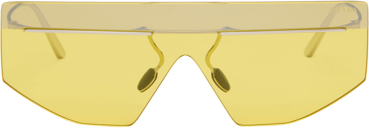 Slnečné okuliare Prada Runway Rimless Shield Sunglasses Žltá | 0PR B55S 8056262453162, 0