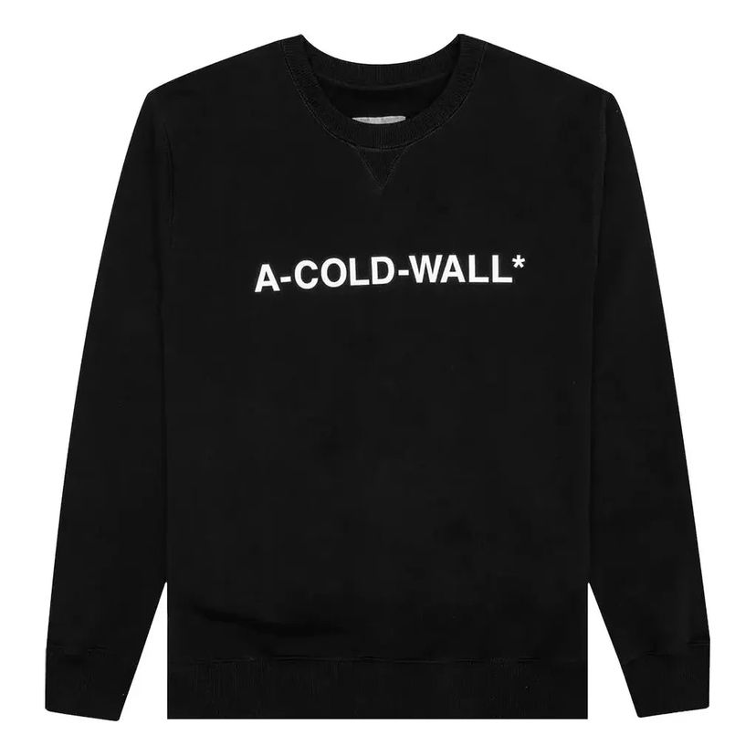 Sveter A-COLD-WALL* Essential Logo Crewneck Sweatshirt Čierna | ACWMW056-BLACK