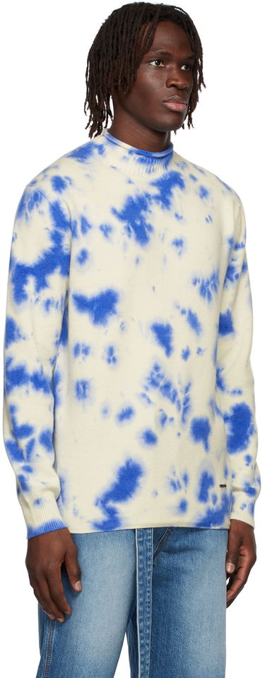 Sveter We11done We11done Tie-Dye Sweater Modrá | WD-KT1-22-604-U-BL, 1
