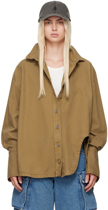 Košeľa The Attico Attico Oversized Shirt Hnedá | 247WCB68 C093, 0