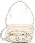Diesel 1DR Canvas Shoulder Bag with Crystal Logo