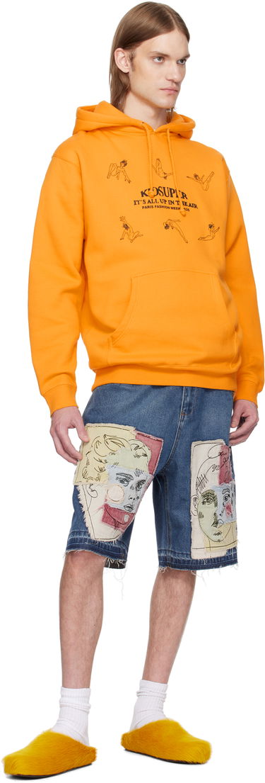 Mikina KidSuper KidSuper 'It's All Up In Air' Acrobats Hoodie Oranžová | SS25-HD-05, 3
