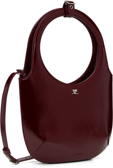 Kabelka Courrèges Leather Shoulder Bag Čierna | 424GSA102CR0043, 4