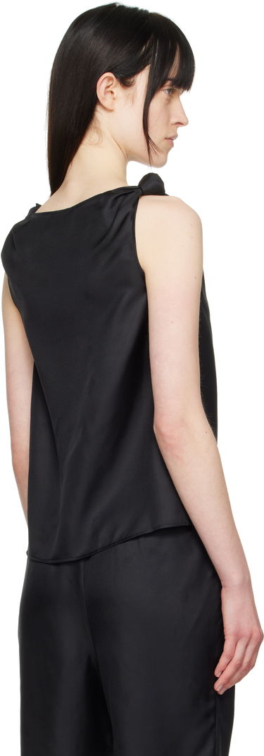 Tielko Loulou de Saison Loulou de Saison Remy Knotted Tank Top Čierna | REMY, 2