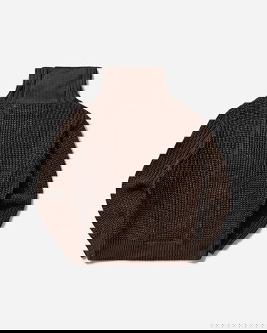 Sveter Cav Empt Twill Back Side Knit Sweater Hnedá | CES27KN01 BROWN, 2