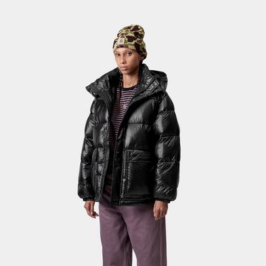 Prešívaná bunda Carhartt WIP Benson Puffer Hooded Jacket Čierna | I035370_9, 0
