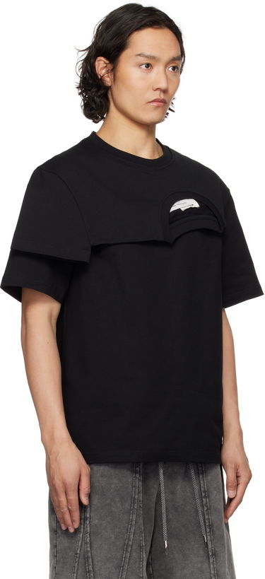 Tričko Feng Chen Wang Feng Chen Wang Double Collar T-Shirt Čierna | FF12TSH715B, 4