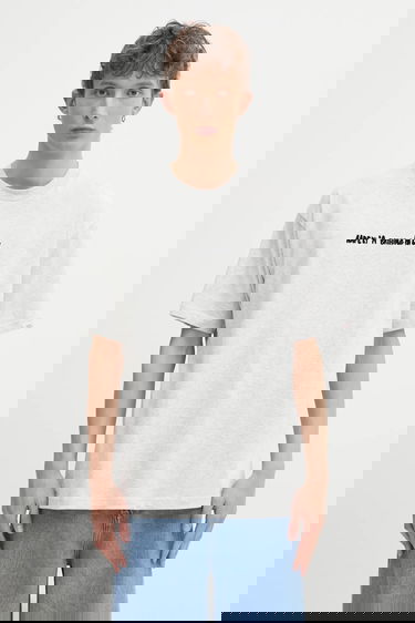 Tričko AAPE by A Bathing Ape All-Over Graffiti Print Short Sleeve T-shirt Theme Main Šedá | AAPTEM1755XAP, 2