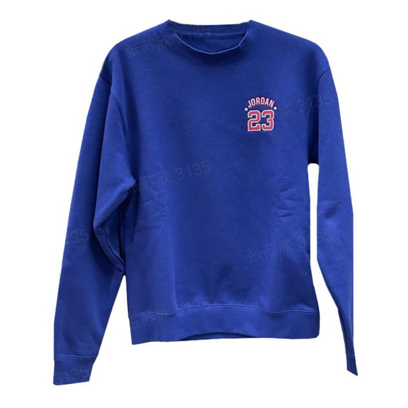 Mikina Jordan Jordan Fleece Crew Sweatshirt Modrá | DR6421-455