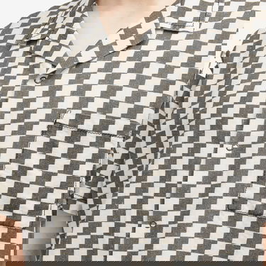 Košeľa ERL Checkerboard Vacation Shirt Biela | ERL08B016-BKW, 5