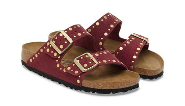 Tenisky a topánky Birkenstock Arizona Rivet Suede Leather Regular Fit Sandals Vínová | 1030329, 5