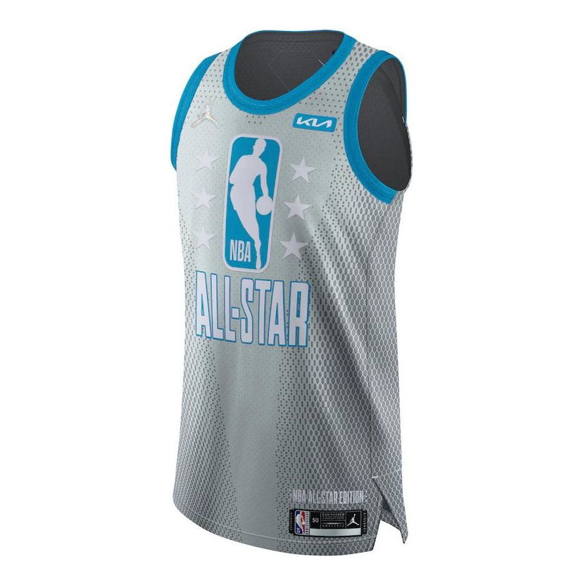 Dres Jordan Jordan NBA All-Star 2022 Stephen Curry Basketball Jersey Šedá | DH8030-014