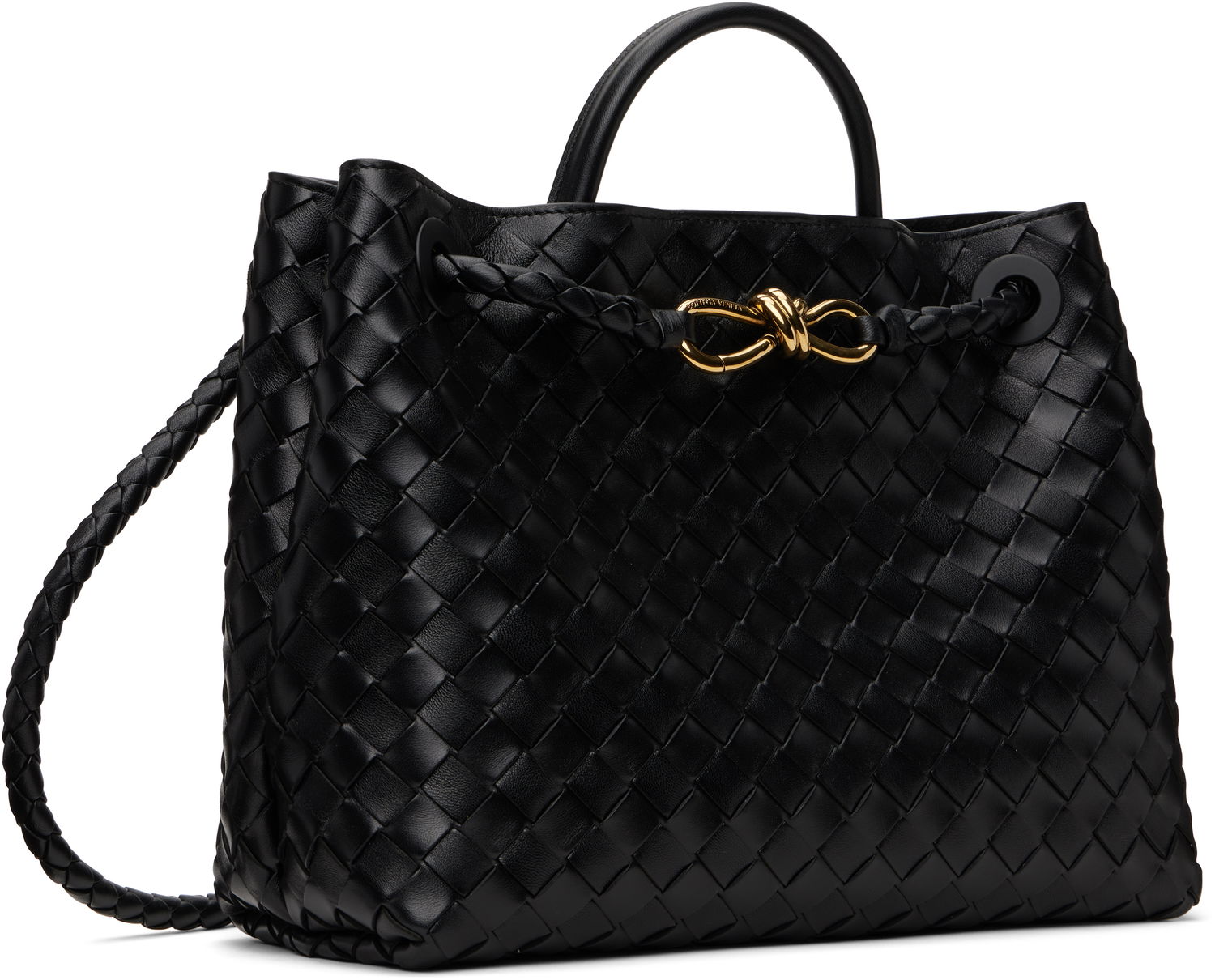 Kabelka Bottega Veneta Navy Medium Andiamo Bag Čierna | 766016 VCPP1, 1