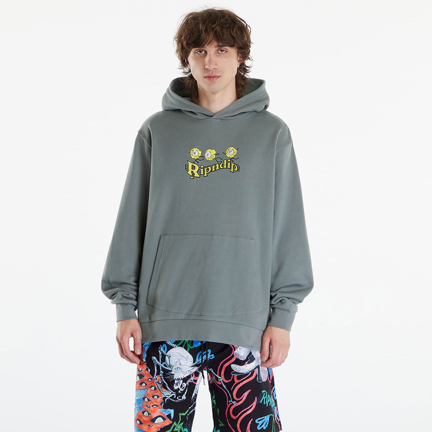 Mikina RIPNDIP Funny Thing Hoodie Charcoal Šedá | RNDSPR24118, 0