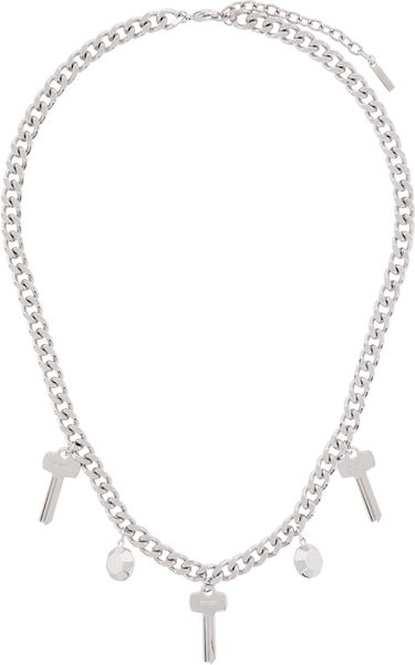 Náhrdelník We11done Charm Chain Necklace Metalická | WD-AJ3-24-540-U-SV, 0