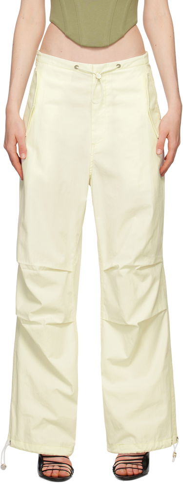 Cargo nohavice Dion Lee Parachute Trousers with Drawstring Waist Béžová | C2100R23, 0