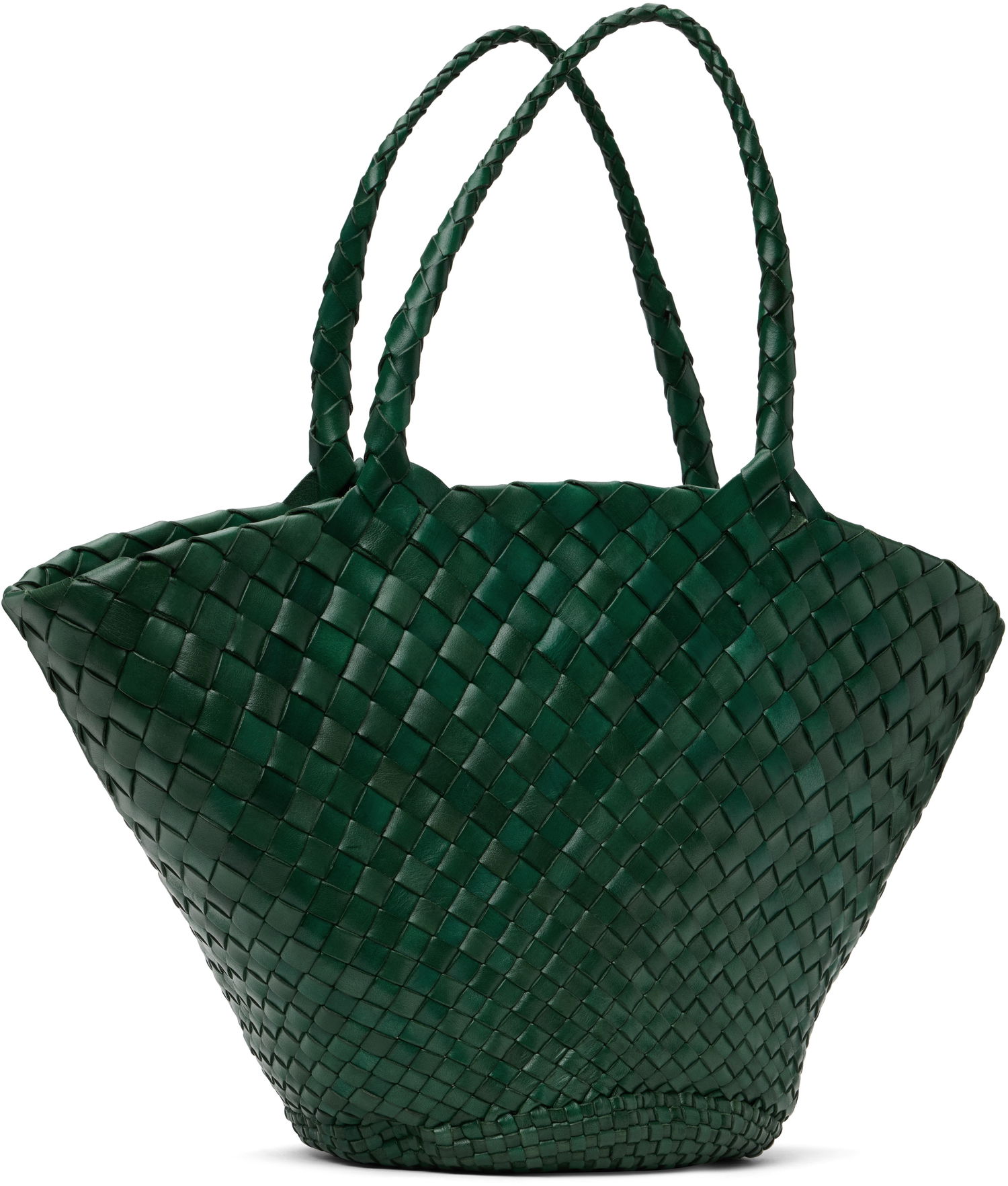 Tote bag Dragon Diffusion Dragon Diffusion Egola Woven Leather Tote Zelené | 8026, 1