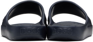 Tenisky a topánky BOSS Embossed Logo Pool Slides Navy | 50498207, 1
