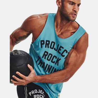 Tielko Under Armour Project Rock Reversible Mesh Tank Top Tyrkysová | 1377442-433, 0