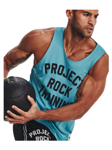 Tielko Under Armour Project Rock Reversible Mesh Tank Top Tyrkysová | 1377442-433